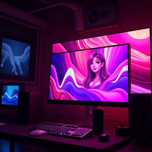 Creación de animaciones gráficas con un software especializado.